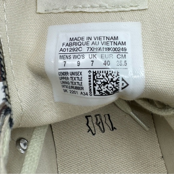 Converse Rick Owens x TURBODRK Chuck 70 Low Color Silver Lacquer SZ 7 Men’s - Picture 11 of 12